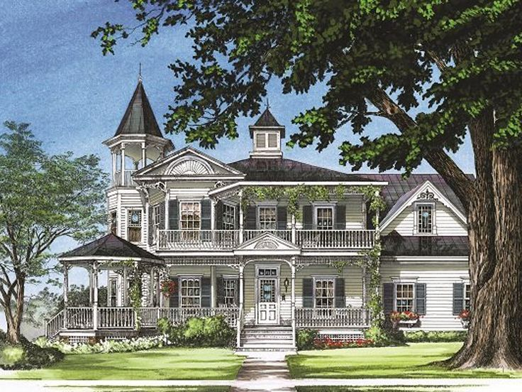 063H 0184 Elegant Two Story Victorian House Plan Victorian House  - 20 X 50 2 Story Victorian House Plans