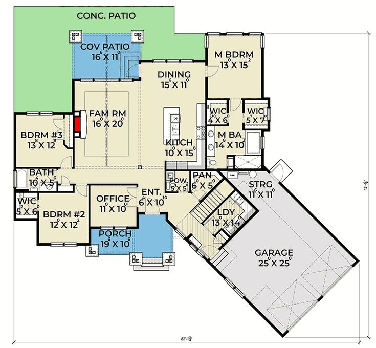 1 5 Story House Plans With Bonus Room Over Garage House Plans - 1.5 Story Mediterranean House Plans With Bonus Room Over Garage