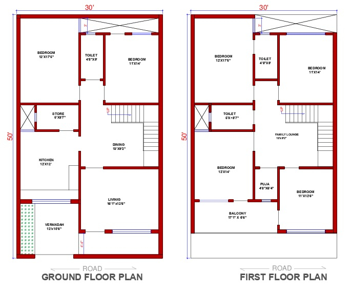 10 Perfect 1500 Sq Ft House Plans Following Vastu Shastra - 1500 Square Foot 2 Story No Basement House Plans