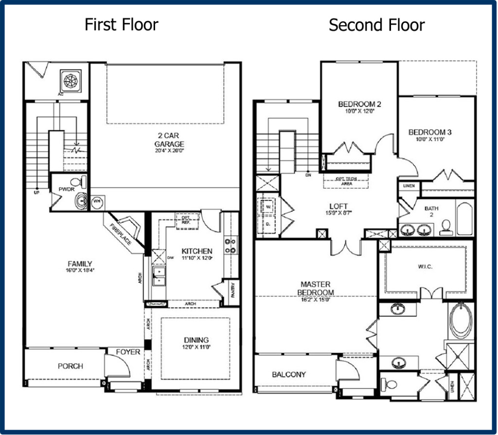 11 Simple 2 Story House Designs And Floor Plans Memorable New Home  - One Bedroom Two Story House Plans