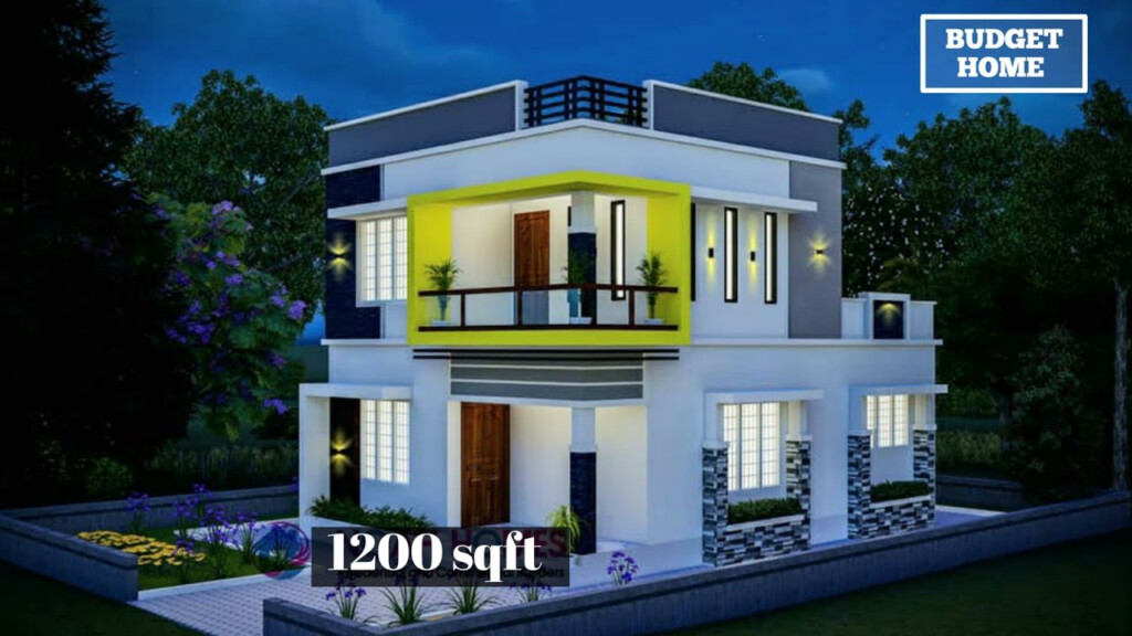 1200 Sq Ft Double Floor House Design Low Budget Home 3 BHK 16  - 2 Story House Plans 1200 Sq Ft