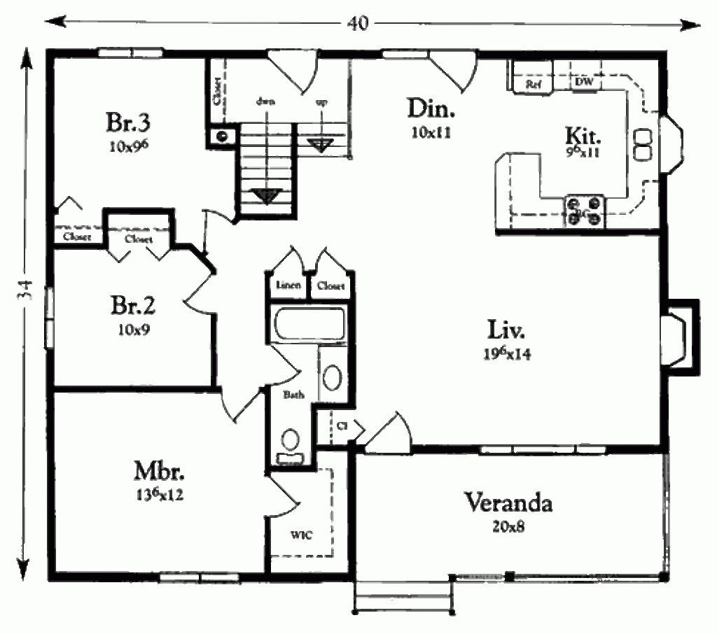 1200 Sq Ft House Plans 2 Bedroom With Garage Printable Templates Free - 1200 Square Feet 2 Story House Plans