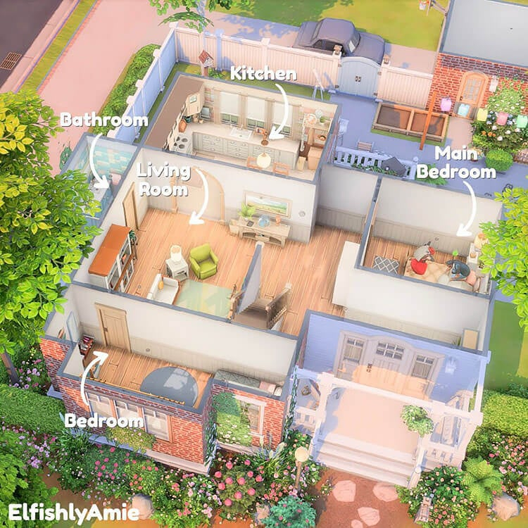 15 Sims 4 House Layouts and Floor Plans To Build Your Dream Home  - 2 Story House Plans Sims 4