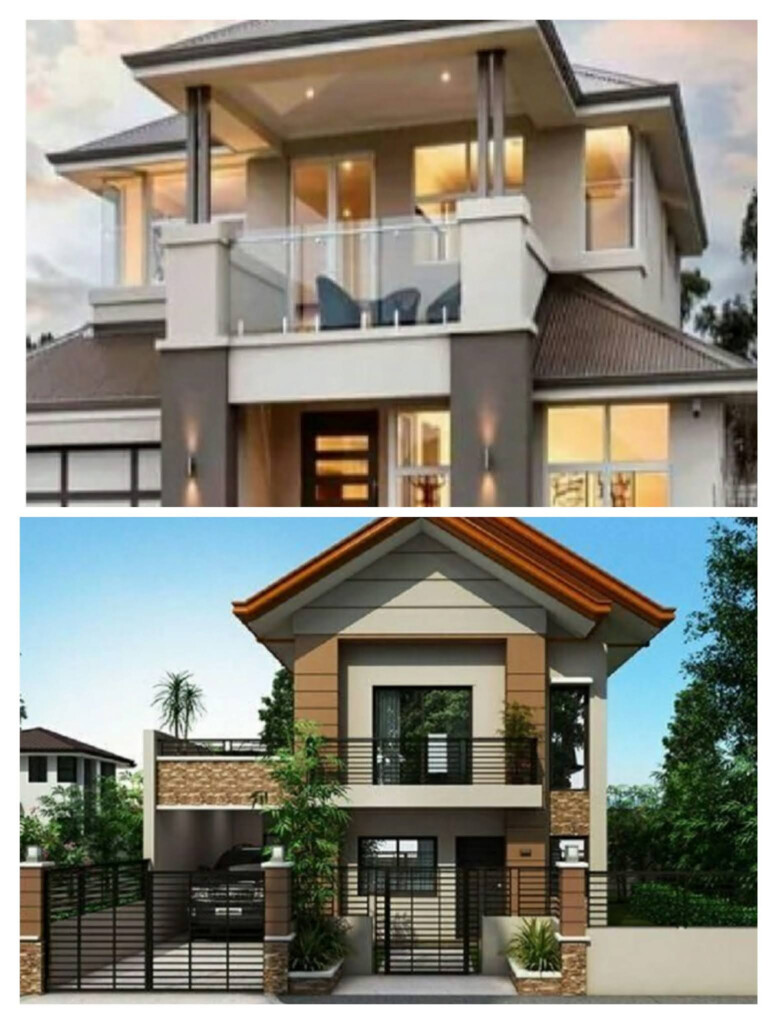 15 Small Modern Two Storey House Plans With Balcony GMBOEL - 2 Story House Plans With Balcony