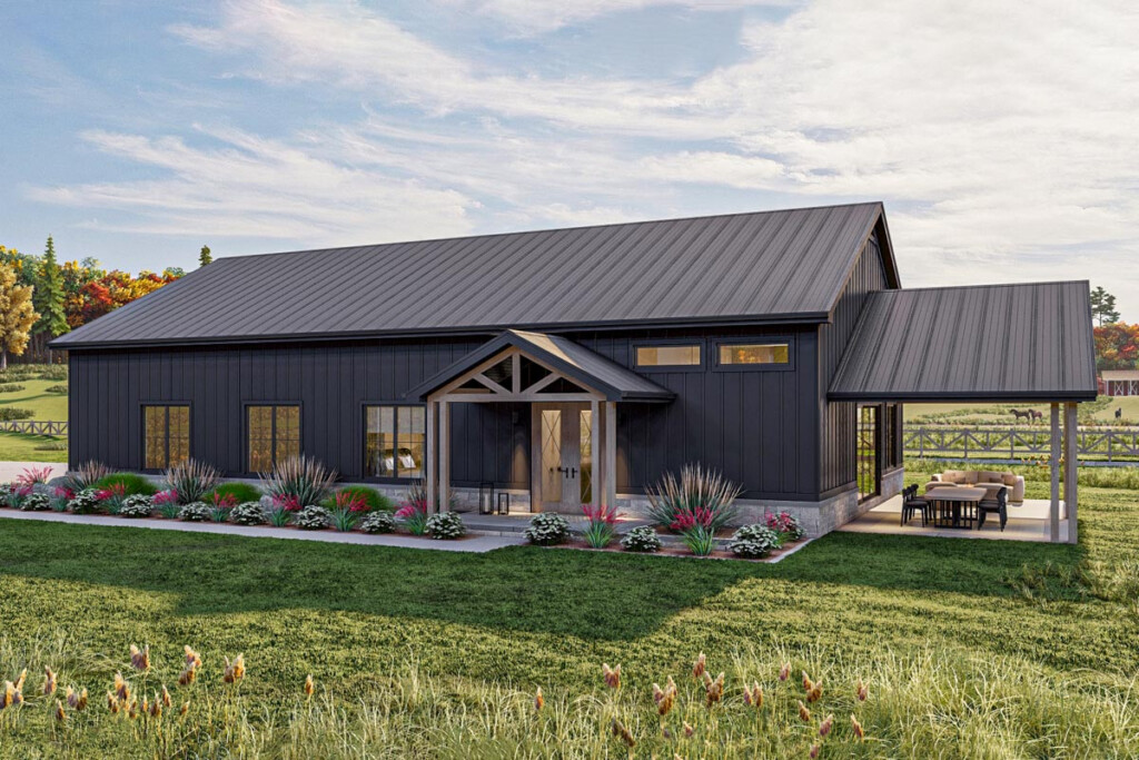 1500 Sq Ft Barndominium Style House Plan With 2 Beds And An Oversized  - House Plans 1500 Sq Ft 2 Story