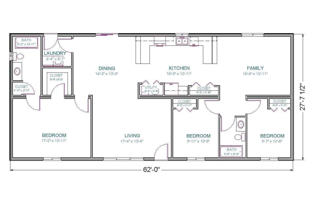 1700 Sf Ranch House Plans Plougonver - 2 Story 1700 Sf House Plans