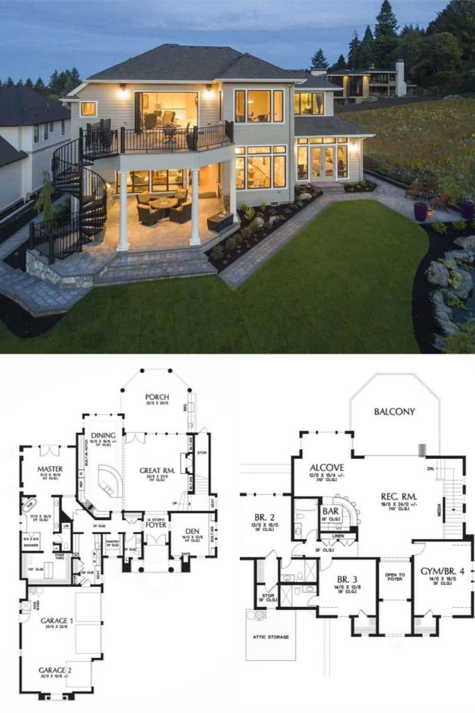 2 Storey Modern House Design With Floor Plan Floorplans click - 2 Story 50 100 House Plans