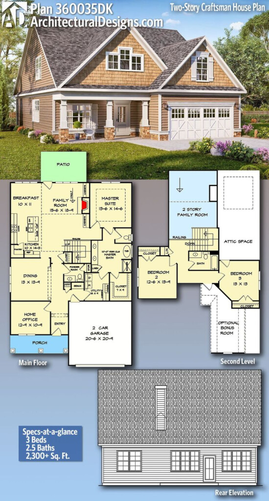 2 Story Craftsman House Plans Benefits And Ideas House Plans - 2 Story Craftsman House Floor Plans