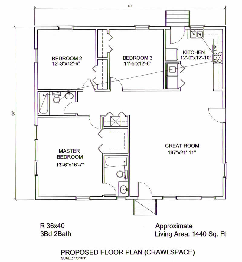 20 Luxury 24X36 Floor Plans - 24 X 36 Single Story House Plans