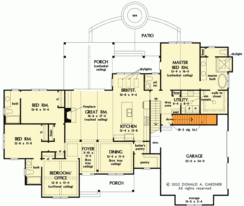 2300 Sq Ft Modern Farmhouse With Home Office Option And Bonus Expansion  - 2300 Sq Ft 2 Story House Plans