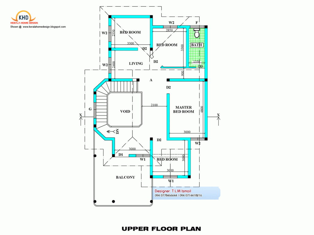 2300 Square Feet Free House Plan And Elevation Kerala Home Design And  - 2300 Square Foot Single Story House Plans