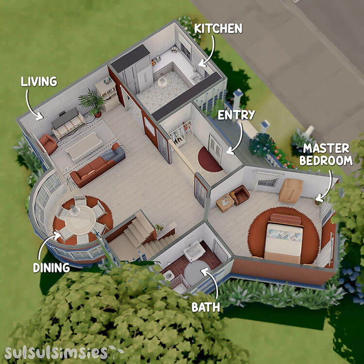 25 Sims 4 House Layouts and Floor Plans To Build Your Dream Home  - 2 Story House Plans Sims 4