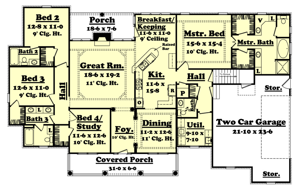 2500 Sq Ft House Plans Single Story Plougonver - 2500 Square Foot House Plans Single Story