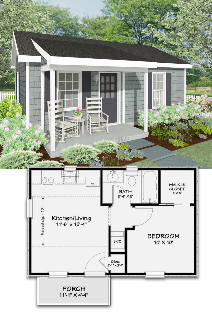 27 Adorable Free Tiny House Floor Plans Artofit - 1 Story Tiny House Plans