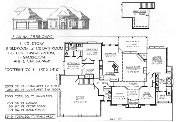 2700 Square Foot House Plans Plougonver - 2700 Square Foot House Plans One Story