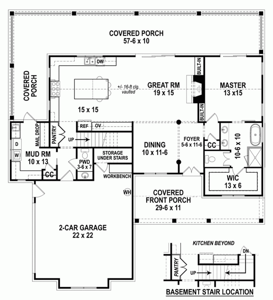 3 Bedroom 3 Bath House Plans - 3 Bedroom 3 Bath House Plans 1 Story