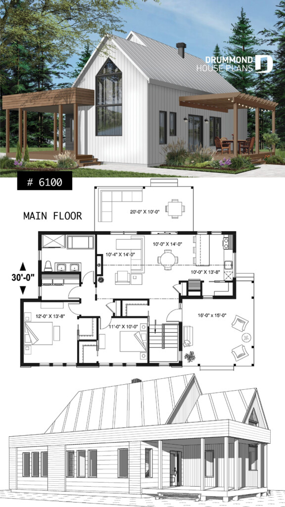 30 Open Concept Floor Plans For Small Homes HomeDecorish - Single Story Open Floor House Plans