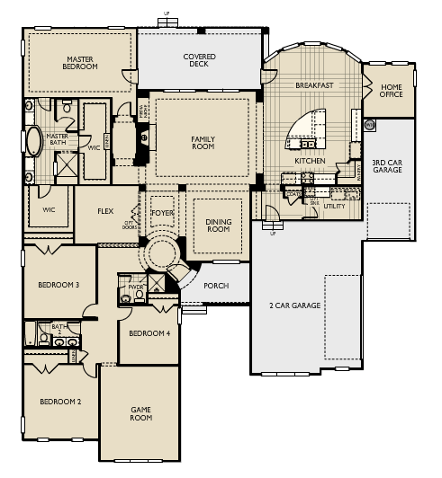 3500 Sq Ft Ranch House Plans - 3500 Sq Ft One Story House Plans