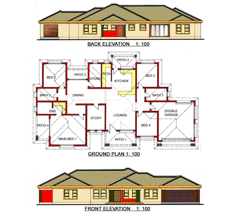 4 Bedroom House Plans South Africa Homeplan cloud - 4 Bedroom Single Story House Plans In South Africa