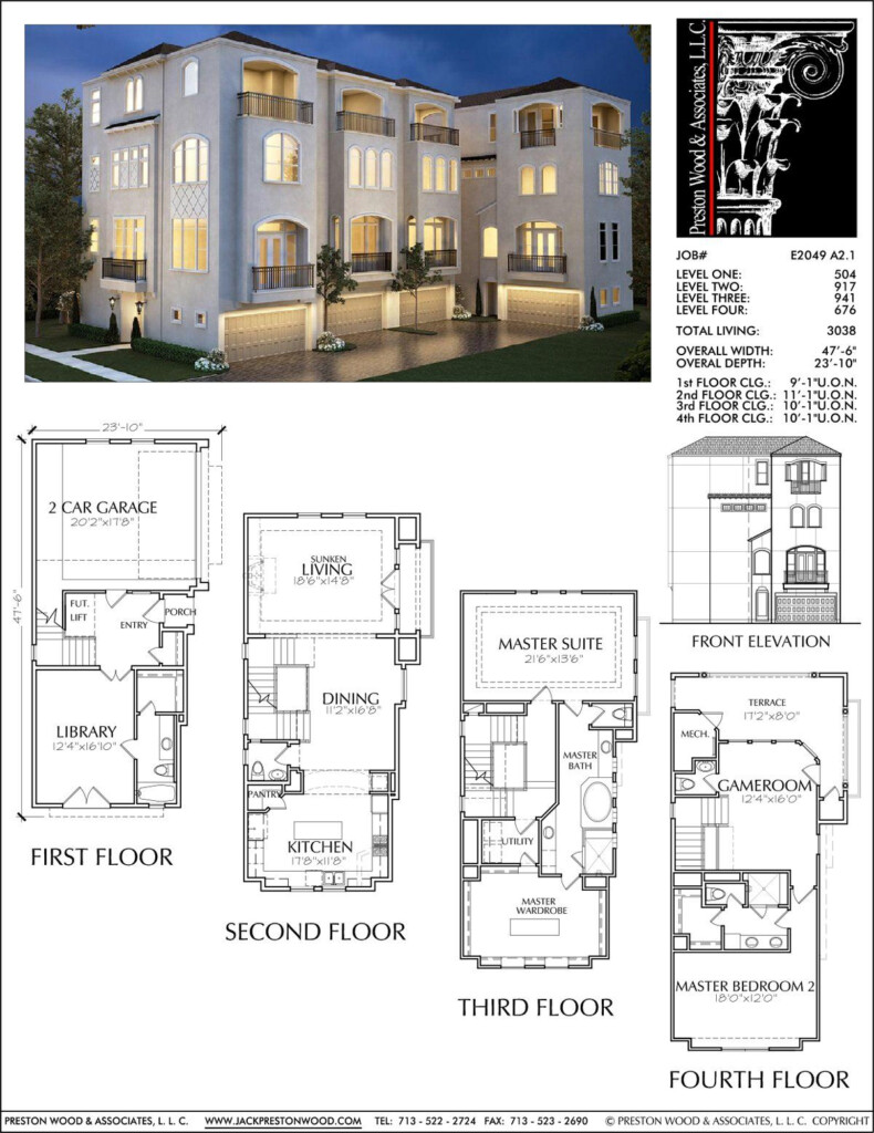 4 Story House Plans Ideas For Your Dream Home House Plans - 4 Story House Plans