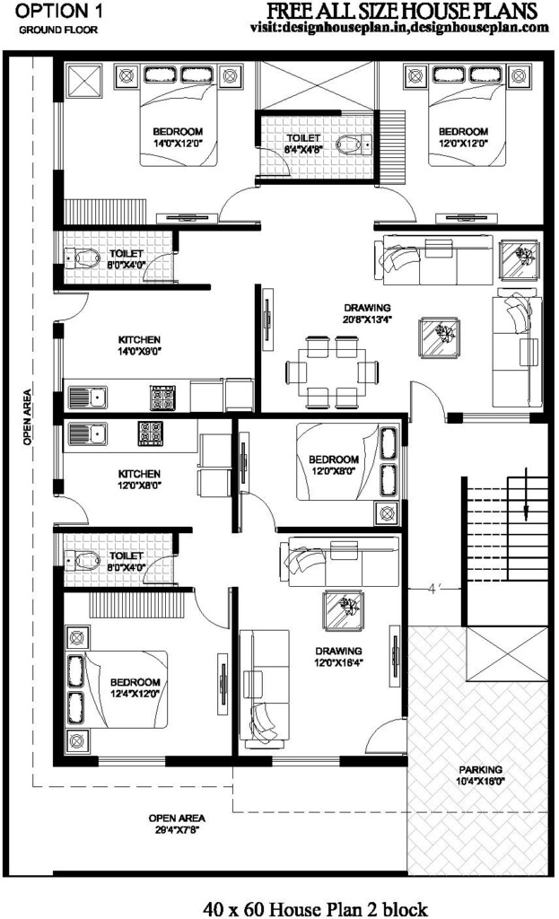 40 60 House Floor Plans Floor Roma - 60 X 40 Single Story House Plans