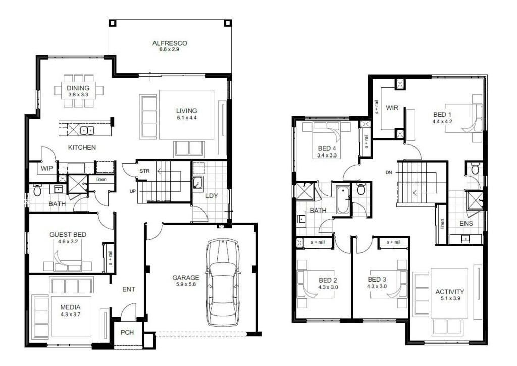 5 Bedroom 2 Storey House Plans Homes Floor Pleasing For House Plans  - 5 Bedroom 2 Story House Plans Australia