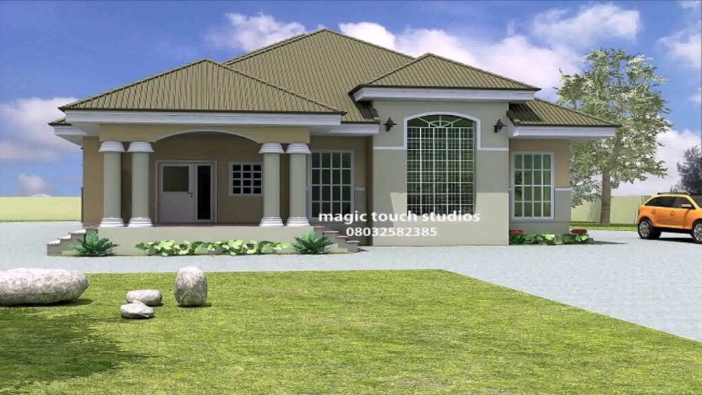 5 Bedroom House Plans Single Story YouTube - 5 Bedroom Modern House Plans Single Story