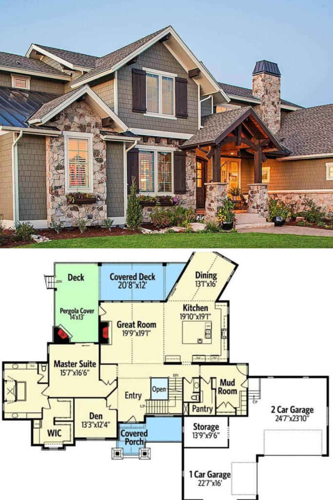 5 Bedroom Two Story Traditional Home With Craftsman Appeal Floor Plan  - 2 Story Traditional House Plans