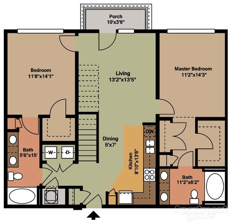 77 Exquisite 2 Bedroom 2 Bath House Plan 780 Square Feet Top Choices  - Single Story 2 Bedroom 2 Bath House Plans