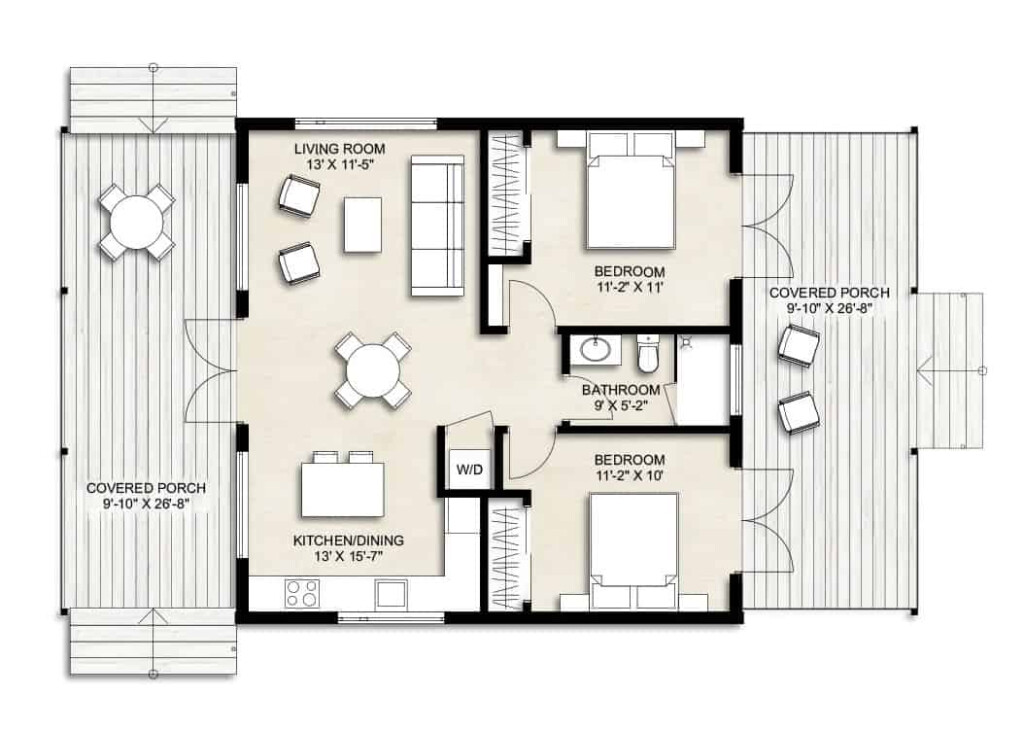 800 Sq Ft House Plans Designed For Compact Living - 800 Sq Ft Two Story House Plans