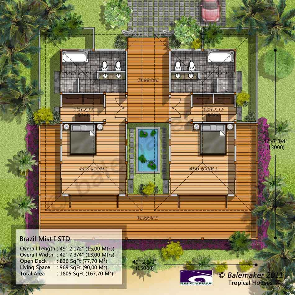 Balemaker Tropical House Floor Plans Modeling Design Tropical House  - 2 Story House Plans Tropical