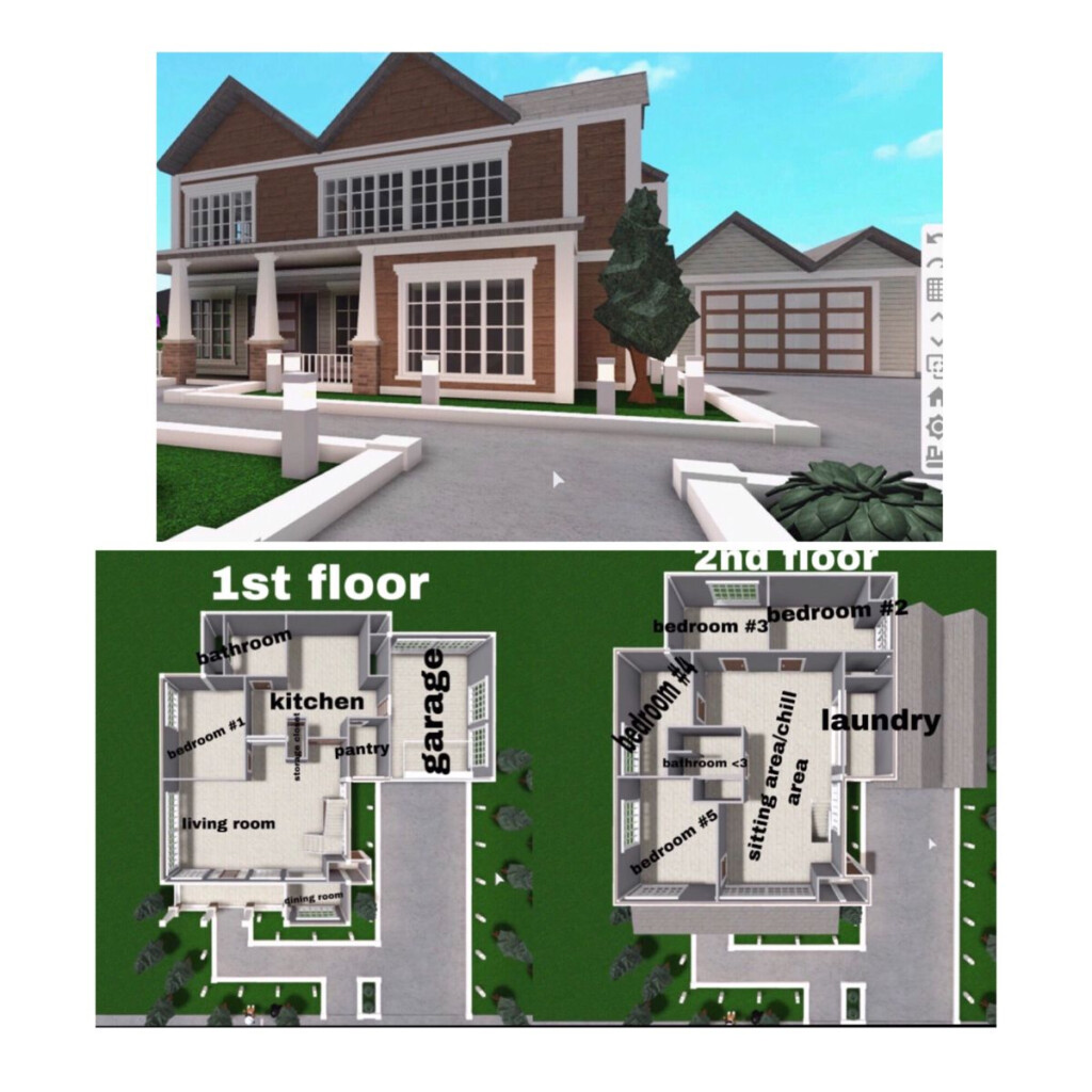 Bloxburg Floor Plans 1 Story - Bloxburg House Plans 1 Story