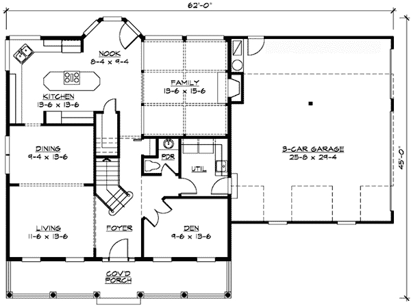 Bonus Room Over Garage 23304JD Architectural Designs House Plans - 1.5 Story Mediterranean House Plans With Bonus Room Over Garage