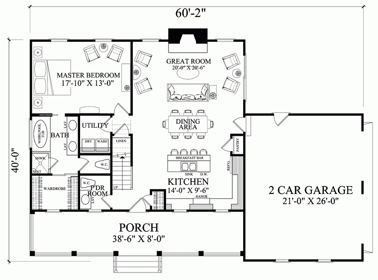 Cape Cod House Plans With Gabled Dormers - Cape Cod House Plans One Story