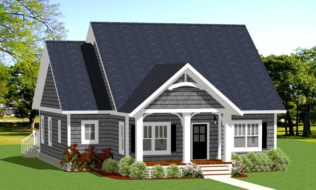 Cozy And Compact Cottage 46312LA 1st Floor Master Suite CAD  - One Story Small Cottage House Plans