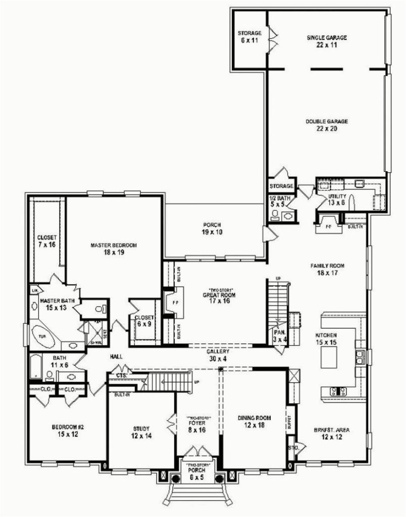 Designing The Perfect One Story 5 Bedroom House Plan House Plans - One Story 5 Bedroom House Plans