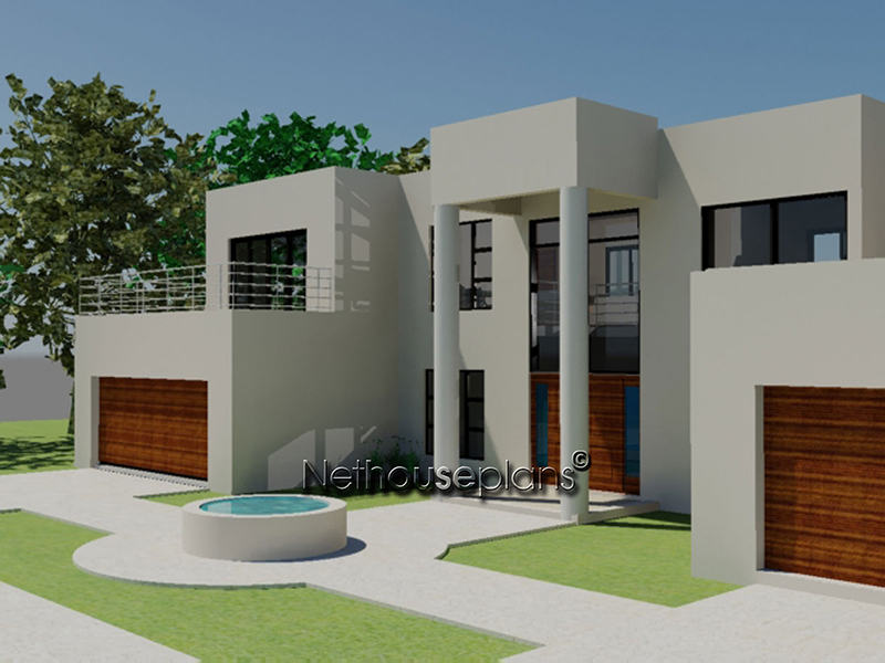 Double Storey House Plan South African 4 Bedroom House  - Double Story House Plans South Africa