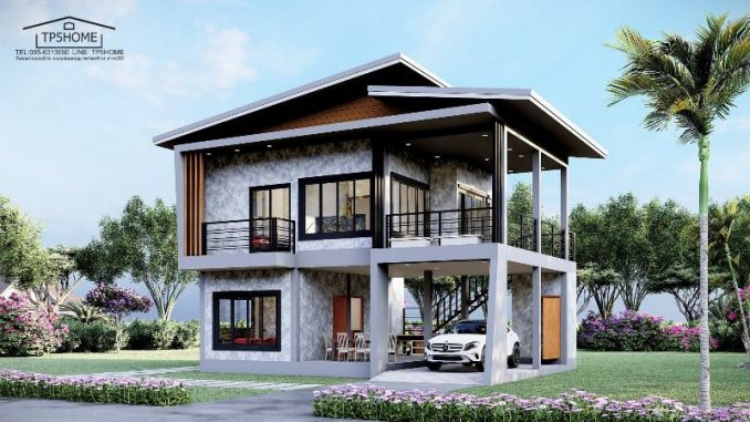 Double Storey House Plan With Spacious Balcony Cool House Concepts - 2 Story Balcony House Plans