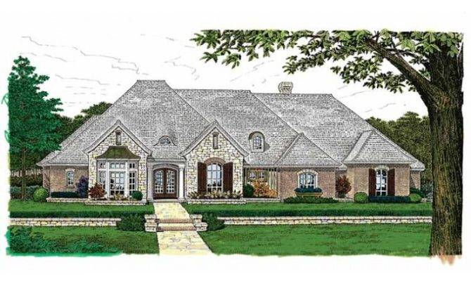 Eplans French Country House Plan Sprawling One Story Charmer JHMRad  - Sprawling One Story House Plans