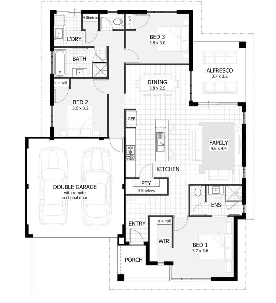 Exploring 3 Bedroom Single Story House Plans House Plans - Simple 3 Bedroom House Plans Single Story