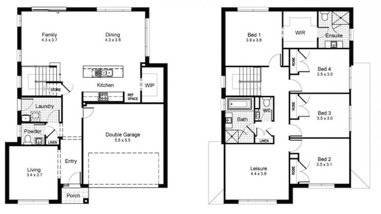 Feng Shui House Layout Diagram - Two Story House Feng Shui Floor Plan