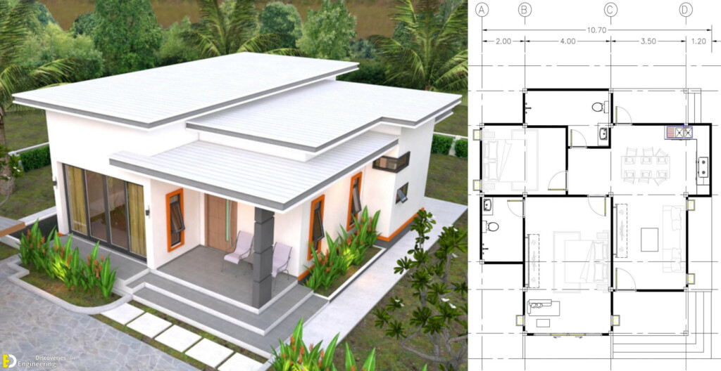 Flat Roof House Designs Plans Image To U - Flat Roof 2 Story House Plans