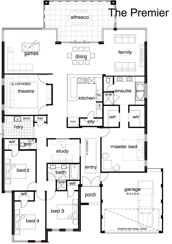 Floor Plan 5 Bedroom Single Story House Plans Bedroom At Real  - 5 Bedroom 1 Story Open Floor Plan House