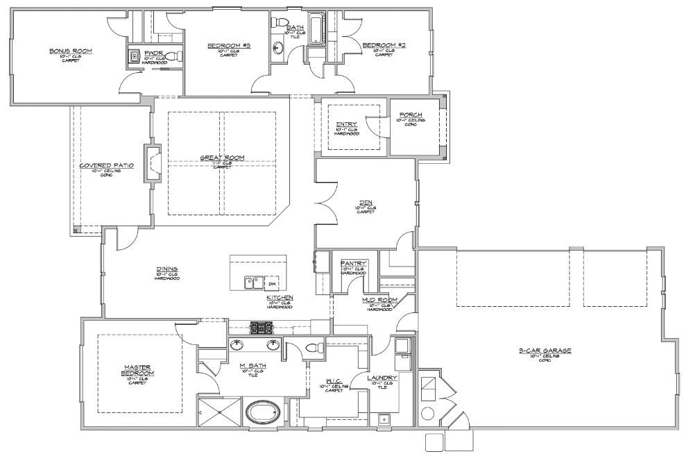 Floor Plan Details Berkeley Building Co Home Builder Boise  - 2 Story House Plans In Nampa Id