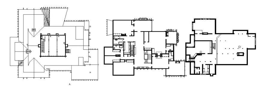 Floor Plan Distribution Drawing Details Of Gamble House Dwg File Cadbull - Gamble House Second Story Ground Plan