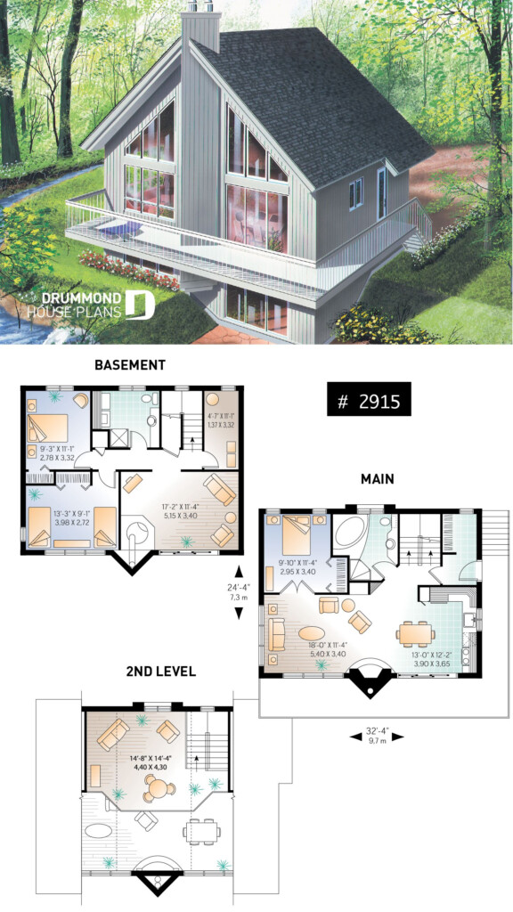 Floor Plans For Chalet Style Homes - 2 Story Chalet House Plans