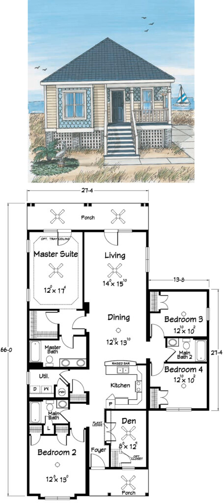 Floor Plans Modular Home Manufacturer Ritz Craft Homes PA NY NC  - Beach Cabin House Plans With Second Story View