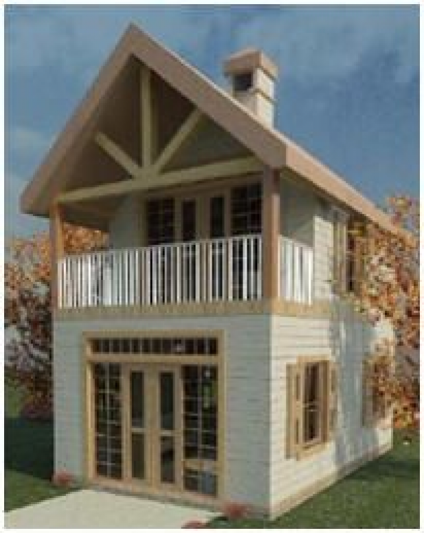 Free Two Story Cabin Plans Texas Architect Dan O Connell Created This  - 16 Ft 2 Story Tiny House Plans