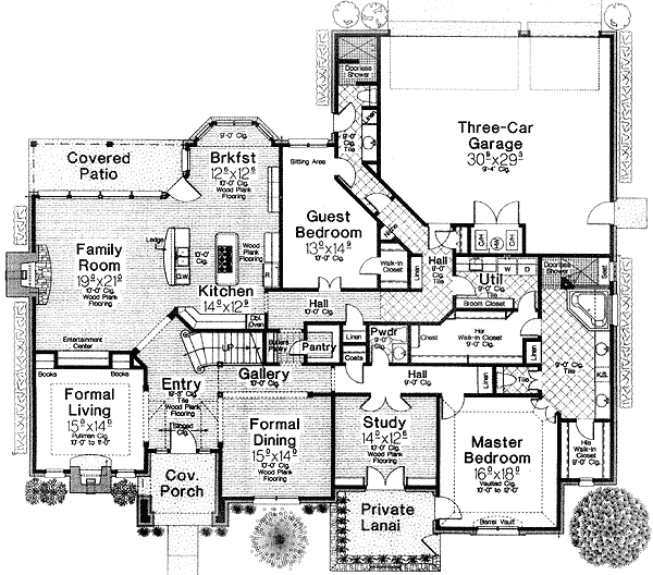 Future Home Theater And Game Room 48307FM Architectural Designs  - One Story House Plans With Theater Room