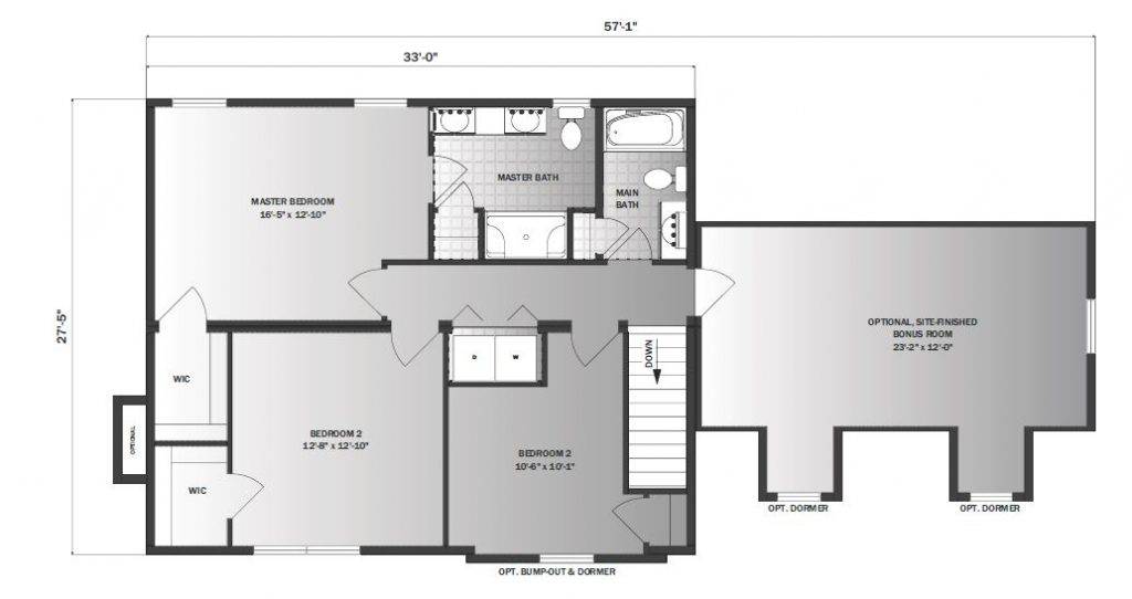 Gamble 1755 Square Foot Two Story Floor Plan - Gamble House Second Story Ground Plan